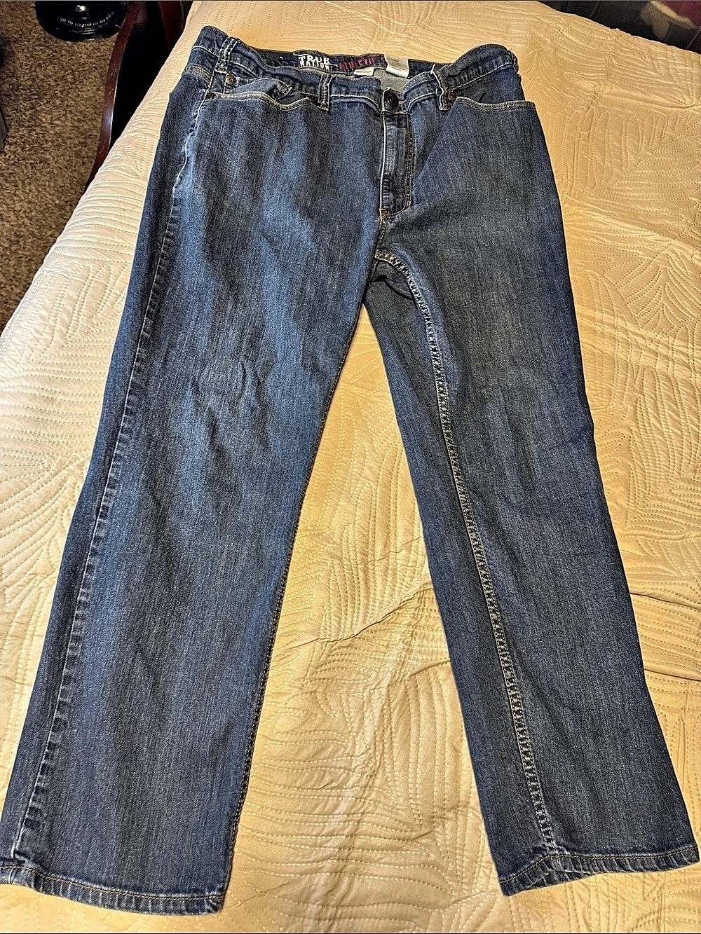 True Religion Athletic Fit II Blue Waist 42 Length 30